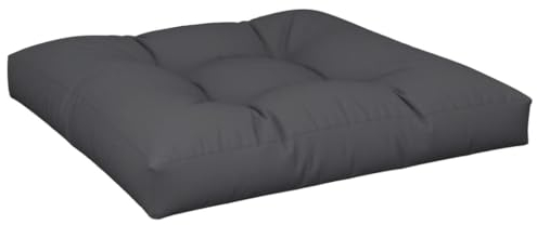 vidaXL Palettenkissen, Palettenpolster für Europaletten, Palettensofa Kissen Indoor Outdoor, Palettenauflage Sitzkissen, Schwarz Stoff