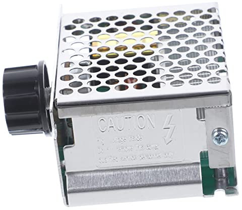 jojofuny 4000w Elektronischer Spannungsregler Für Motorsteuerung Einstellbarer Drehzahlregler Mit Sicherheitsgehäuse Für Temperatur Und Geschwindigkeitskontrolle Für Haushalte Und