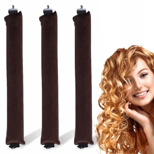 3-Stück Overnight Blowout,Blowout Hair Overnight,Heatless Curls Band,Hitzefreie Lockenwickler,Heatless Blowout Curler Haken,Nacht Lockenband,Locken über Nacht Werkzeuge,Diy Hitzefreier Haarstyling
