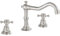 Badewannenarmatur, Vintage, Doppelgriff, weit verbreitet, 20,3 cm, 2 Griffe, 3 Löcher, Badewannenarmatur, Chrom