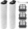 KiimSin Accessori per Tineco Floor One S5 Steam/IFloor 5 Steam Parti di ricambio aspirapolvere umido e secco, 2 spazzole rullo + 3 Filtro + 1spazzole