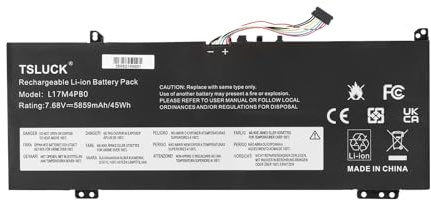 TSLUCK 45Wh L17C4PB0 - Batería para portátil Len OVO Yoga 530-14IKB 530-14ARR IdeaPad 530S-15IKB 530S-14ARR 530S-14IKB IdeaPad Flex 6-14IKB 6-14ARR SB10W67331 5BB 10W67 403 L17M4PB0 L17C4PB2