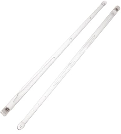 FRCOLOR Bunte LED Drumsticks aus Weißem Polymer mit Unzerbrechlicher Bauweise und Leuchtender Funktion für Schlagzeugzubehör und Musikinstrumente