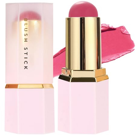 Blush Stick Wasserdichte Feuchtigkeitsspendende Wangenfarbe, langanhaltende natürliche Gesichtsaufhellung, Wangenknochen, Augenbrauen und Lippen | Für trockene und fettige Haut, Geburtstag, tägliche