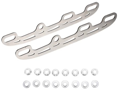 Austauschbare Metall Schlittschuhkufen aus Edelstahl, 290mm Silber | Schlittschuh Kufen für Inliner, Rollschuhkufen, Eislaufzubehör