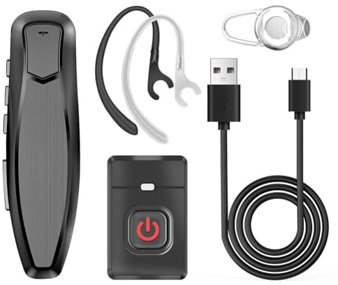 Tuesoa Walkie Talkie Wireless Bluetooth PTT Headset Earpiece Hands-Free K Plug for Microphone Headset -888S K5