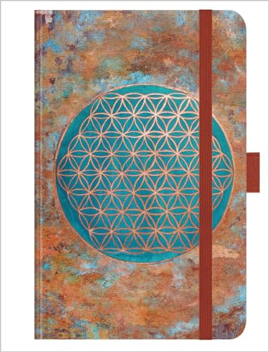 Premium Timer Small Lebensblume 2024: Buchkalender - Terminplaner mit hochwertiger Folienveredelung und Prägung. 9 x 14 cm
