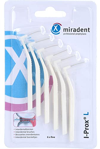 MIRADENT Interdentalbürste I-Prox L 0,6 mm weiß 6 St