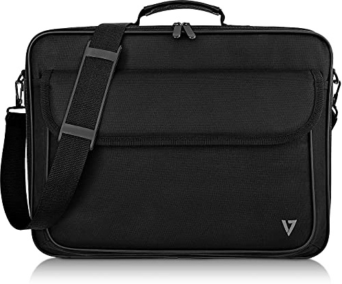 V7 CCK16-BLK-3E Essential Carrying Case for Notebooks up to 40,6cm (16, Material 210D and 600D Polyester), Black