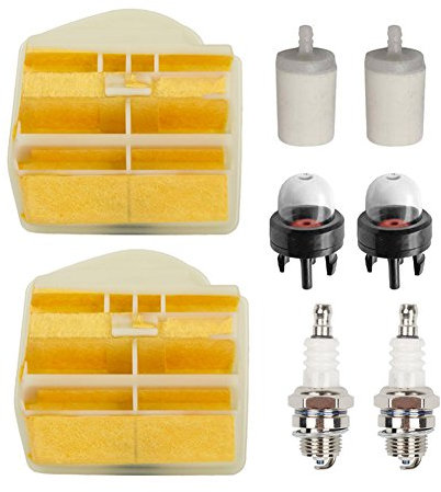 OxoxO - Filtro aria con filtro carburante per motosega Husqvarna 445 445E 450 450E