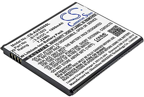 Batterie Compatible avec ASUS X00A, X00ADA, ZB500KL, ZenFone Go 5.0 Part NO 0B200-02170000, B11P1602 (1ICP5/57/61)