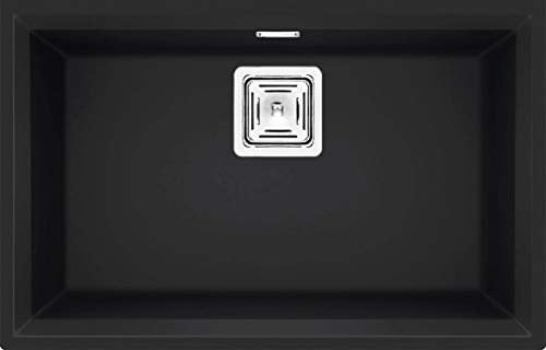 Elleci Lavello Incasso Karisma 120 Sottotop 1 vasca 69x43,8 Granitek (Nero)