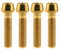 Wanyifa Titan-Innensechskantschrauben Ti M8 x15 20 25 30 35 40 45 50 60 m 1,25 mm Pitch Innensechskantschrauben 4 Stück (Kegelkopf M8 x 35 mm, Gold)