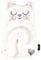 moses. Ed, the Cat Wärmflasche Kitty mit Bezug, Wärmflasche mit weichem Überzug im weißen Katzen-Design, Fassungsvermögen der Flasche ca. 700ml, 1 Stück (1er Pack), Weiß