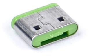SmartKeeper ESSENTIAL / 4 x USB C-Port Blockers + Key / Grün