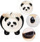 HJHIWE Panda Ceramic Yarn Bowl Crochet Yarn Bowl, Handmade Craft Knitting Yarn Bowls, Storage Crocheting Accessories & Supplies Organizer, Perfect Yarn Holder for Knitting and Crocheting