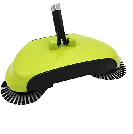 JUSTYINUO floor sweeper Broom Stainless Steel Sweeping Machine Push Type Magic Broom Dustpan Handle Household Vacuum Cleaner Hand Push Sweeping Machine