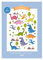 dabelino® Klebe-Tattoos für Kinder: Dinosaurier, 2er Set (vegan, Hautfreundlichkeit getestet, klein, bunt, Geburtstag-Mitgebsel Jungen, Schultüte/Adventskalender Füllung)