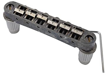 Guyker Guitar Saddle Bridge - Tune-O-Matic Bridges with Studs Replacement for LP EPI 6 String Electric Guitar (GM003, Relic)