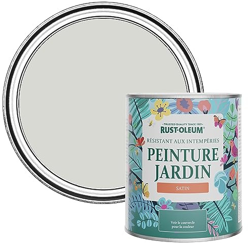 Rust-Oleum Grey Mould-Resistant Garden Paint In Satin Finish - Winter Grey 750ml