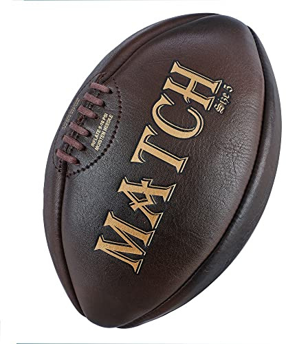 Ram Rugby Vintage Leather Heritage Rugby Ball & Presentation Stand - Traditional Gift, Trophy & Award Presentation Ball and Stand - Size 5