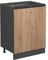 Vicco Mueble bajo de Cocina R-Line, Roble Dorado/Antracita, 60 cm En Forma de J, sin encimera