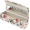 FRCOLOR Bestickte Lippenstiftbox Blumen-lippenstift-etui Lippenstiftetui Leder Tragbarer Spiegel Retro-lippenstiftetui Mit Blumenmuster Kosmetiktaschen Weiß Mini Auto Plastik Frau Handheld