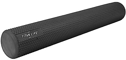 TITAN LIFE Unisex – Erwachsene PRO Foam Roller, Black, one Size