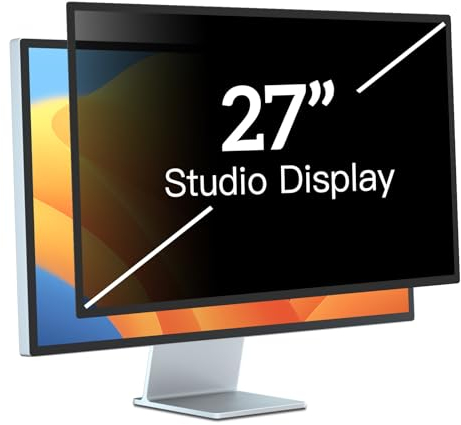 PYS Blickschutzfolie für Apple Studio Display 27 Zoll Monitor Selbstklebend Abnehmbar Blickschutzfilter Blendfrei Blaulicht Blocking Bildschirm Schutzfolie