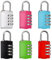 6 Piezas Candado Combinacion 4 Digitos, Cerradura de Combinación Candado Taquilla Gimnasio Impermeable, Candado Numeros, Candado seguridad para Taquillas, Gimnasio, Eqipaje y Maleta Viaje (6PCS)