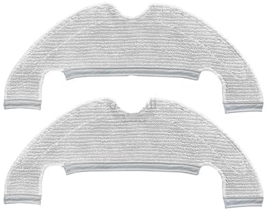 EtliN Compatible con Xiaomi Robot Aspirador X10 B102GL, Accesorios, repuestos de aspiradora, Cepillo Principal de Repuesto, Trapos de Filtro Hepa (Color : 2PCS Mop Cloth)