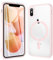 Hensinple Hülle für iPhone X, Magnetisch Hülle iPhone XS Militärschutz Stoßfeste Schutzhülle mit Panzerglas für iPhone X/XS Anti-Fingerabdruck Kratzfeste Bumpedr iPhone X Case (Rosa)