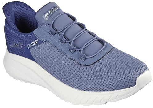 Skechers Herren Squad Chaos-Tough Walk Hands Free Slip-In-Sneaker, Schiefer, 43 EU Weit