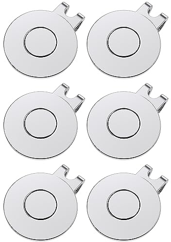 GreenHaven Magnetische Golfball-Marker-Halter für Golfmützen, Kappen, Hosen, Handschuhe, Taschen, Visiere, Gürtel, vernickelte Legierung, Clips für Metall-Golfballmarker (Ballmarker nicht im