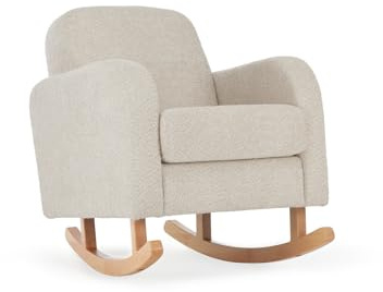 CuddleCo Etta Nursing Chair, Mushroom Beige | Rocking Armchair, Maternity/Breastfeeding, Rocker for Nursery