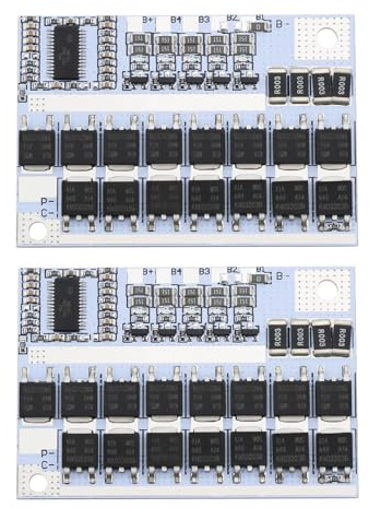 Create idea 2Pcs 4S BMS 100A 3.7V Li-ion Battery Balance Circuit Board Battery Charging Board Module Battery Protection Board Li-Polymer Balance Charging Module
