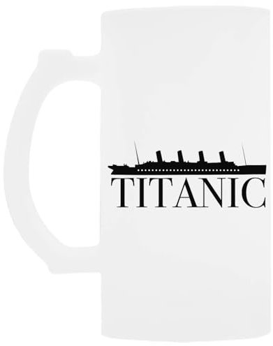 Udaytee Titanic Side Profile Biertrinkbecher Aus Glas Mit Henkel