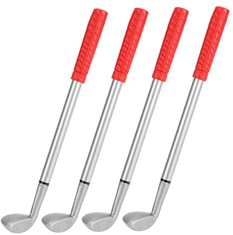 CAXUSD Golf Kugelschreiber mit 4 Stück Metall, Roter Schreibtischstift