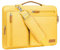 MOSISO 360 Protective Laptop Bag 15 inch, 15 inch Computer Shoulder Bag Compatible with MacBook Air 15 M4 M3 M2 2025-2023, Dell XPS 15, Side Open Messenger Case &4 Zipper Pockets&Handle, Yellow