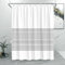 BHTMOI Rideau de Douche Minimaliste en Tissu Lavable avec 12 Crochets, 100 x 200 cm (l x H), Rideau de Douche en Tissu