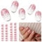Nelikoo Semi Cured Gel Nail Strips - 30PCS Stickers for UV Light, Long-Lasting Wraps, Salon-Quality, 2 Weeks Wear, Easy DIY Gel Manicure - Pink Stardust