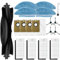 Fixbetter Zubehör-Set für Medion X20 SW+/MD11415 Roboter-Staubsauger-Ersatzteile. 1 Hauptwalzenbürste, 4 Hepa-Filter, 4 Wischpads, 4 Seitenbürsten, 4 Staubbeutel, 1 Bürste (18 Stück)