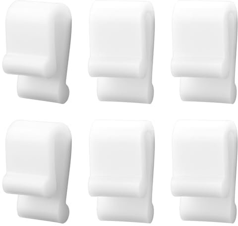 6stk Schutzklammern für Dutch Oven-Deckel, Kochgeschirrschutz zum Stapeln topfclips Zubehör für Stoßstangenheber zur Aufbewahrung und Präsentation von Dutch Oven-Töpfen (Weiß)