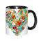 reyawdf Original Tasse mit lustigem Design, Mikrofaser – I Love You Love with Eros Arrow Music Present Swirl Boxe,330ml, für Kaffee- und Teeliebhaber, als Geschenk für Weihnachten, Geburtstag und mehr