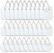 30 Pcs Self Adhesive Picture Hangers, Invisible Wall Plate Hangers for Walls, Plastic Self-Adhesive Plate Holder Frame Hanger Without Nails for Hanging Pictures Photo Frame Hanger Wall Decorations