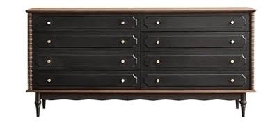 NASTYA Gabinete Tipo Bufé Mueble de Cocina de Madera Maciza Retro for Sala de Estar, Armario de Almacenamiento y Comedor Mueble Aparador Mueble de Cocina