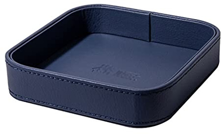 YKMYXZ， Desktop Storage,Key Wallets Cell Phones Catchall Tray Nightstand Or Dresser Organizer Plate,Change Key Wallet(Blue)