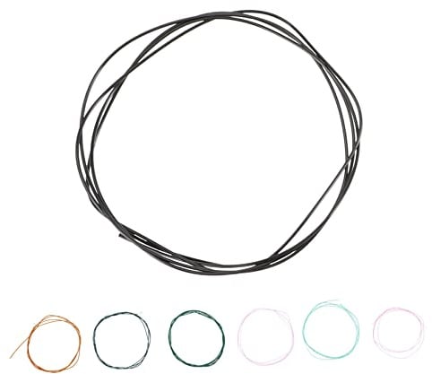 Yardwe 6 Pezzi Corde Chitarra Classica Colorate in Metallo per Chitarra Acustica Risonanza Omogenea e Resistenza All'usura per Musicisti