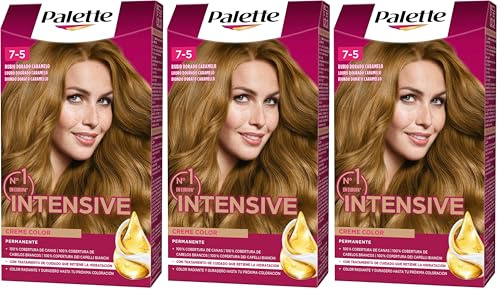 Schwarzkopf Palette Int 7.5 Rubio Dorado Caramelo - 125 Ml (Confezione da 3)