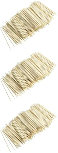 Fackelmann Palillos 6,8cm, madera de bambú. 300 ud-s. (Paquete de 3)